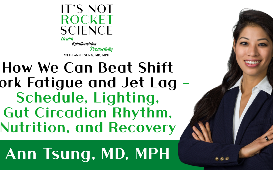 Episode 20: How We Can Beat Shift Work Fatigue and Jet Lag – Schedule, Lighting, Gut Circadian Rhythm, Nutrition, and Recovery